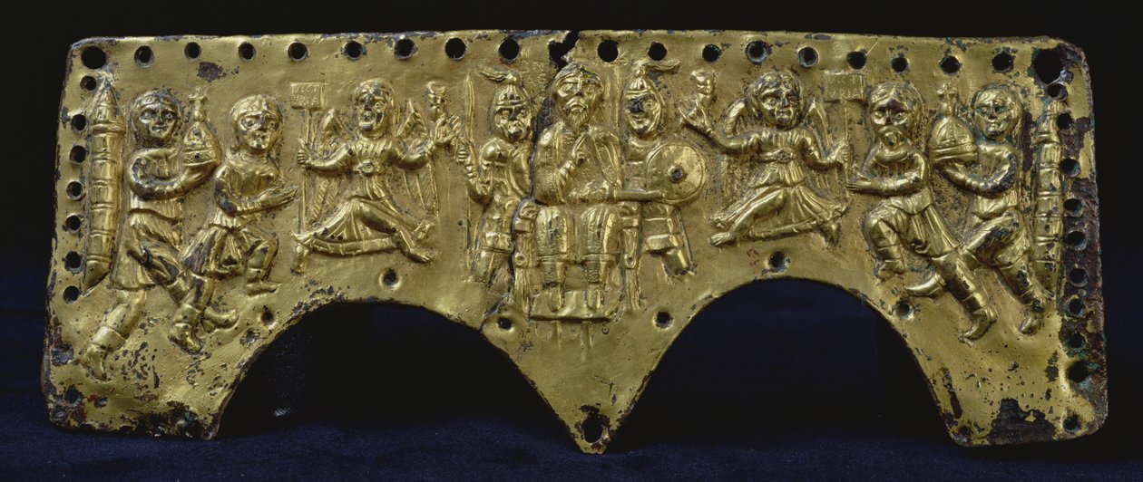 Plaque fra Agilulfs hjelm (bronze) af Italian School
