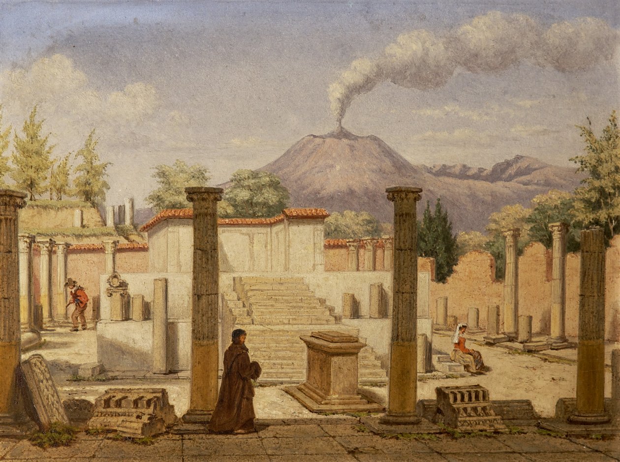 Pompeji, ca. 1840 af Italian School
