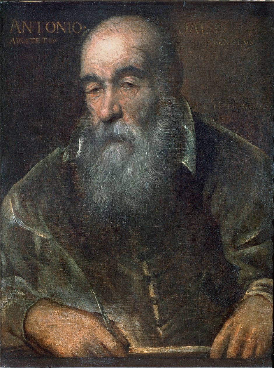 Portræt af Antonio da Ponte (1512-97) (byggede Rialtobroen) af Italian School