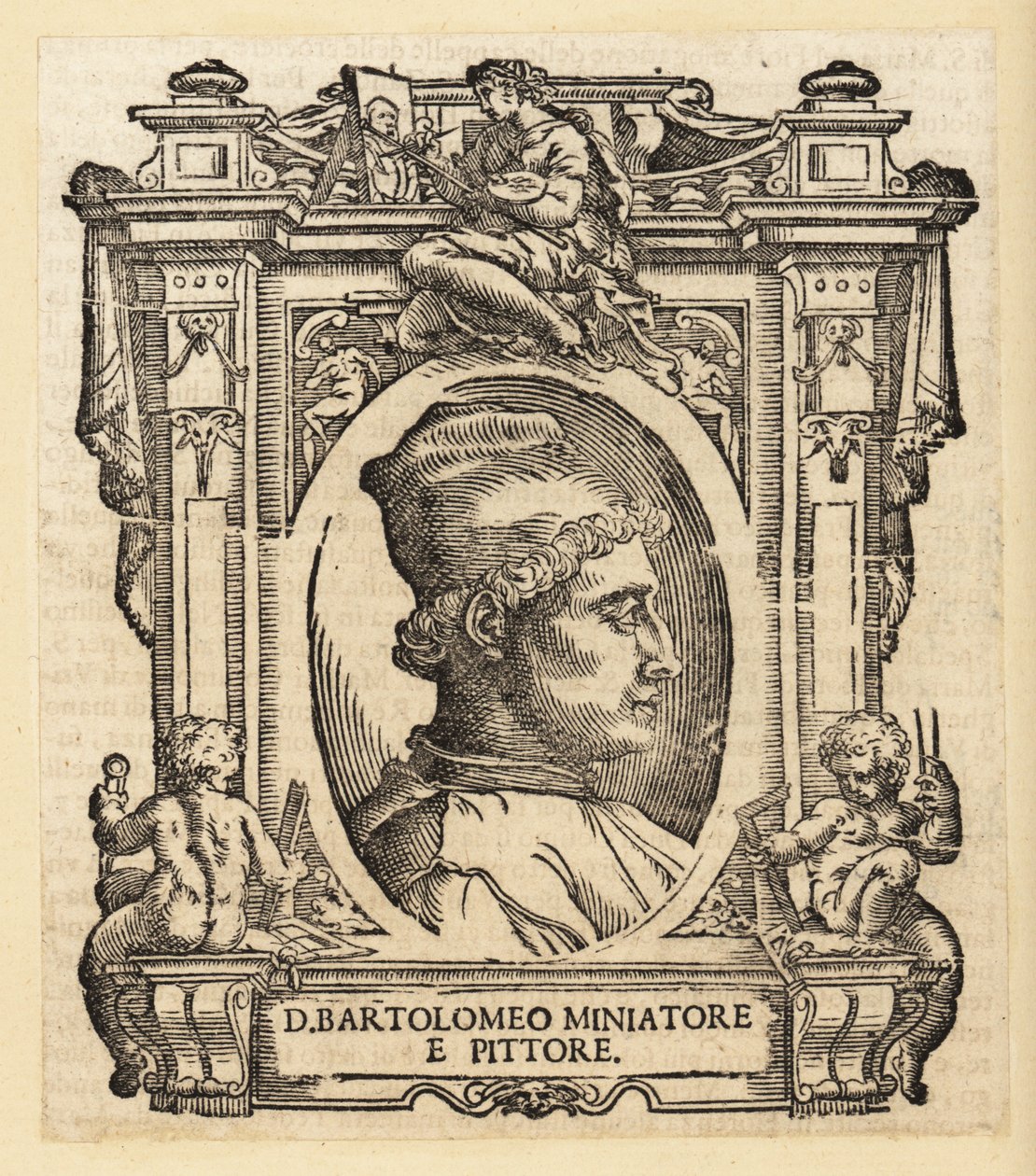 Portræt af Bartolomeo della Gatta, italiensk (florentinsk) maler, illuminator og arkitekt af Italian School