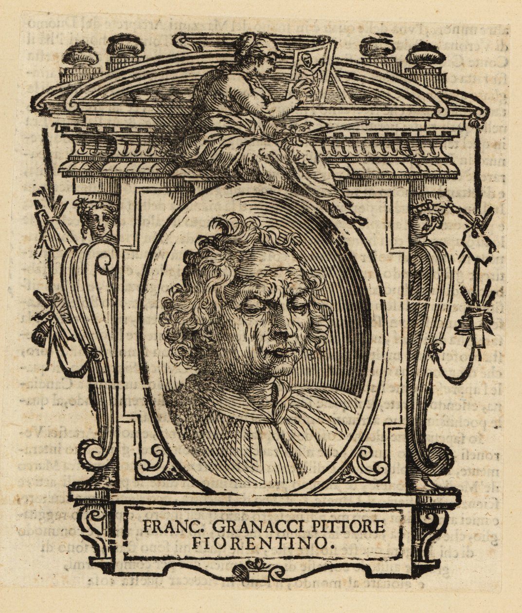 Portræt af Francesco Granacci, italiensk renæssancemaler fra Firenze af Italian School
