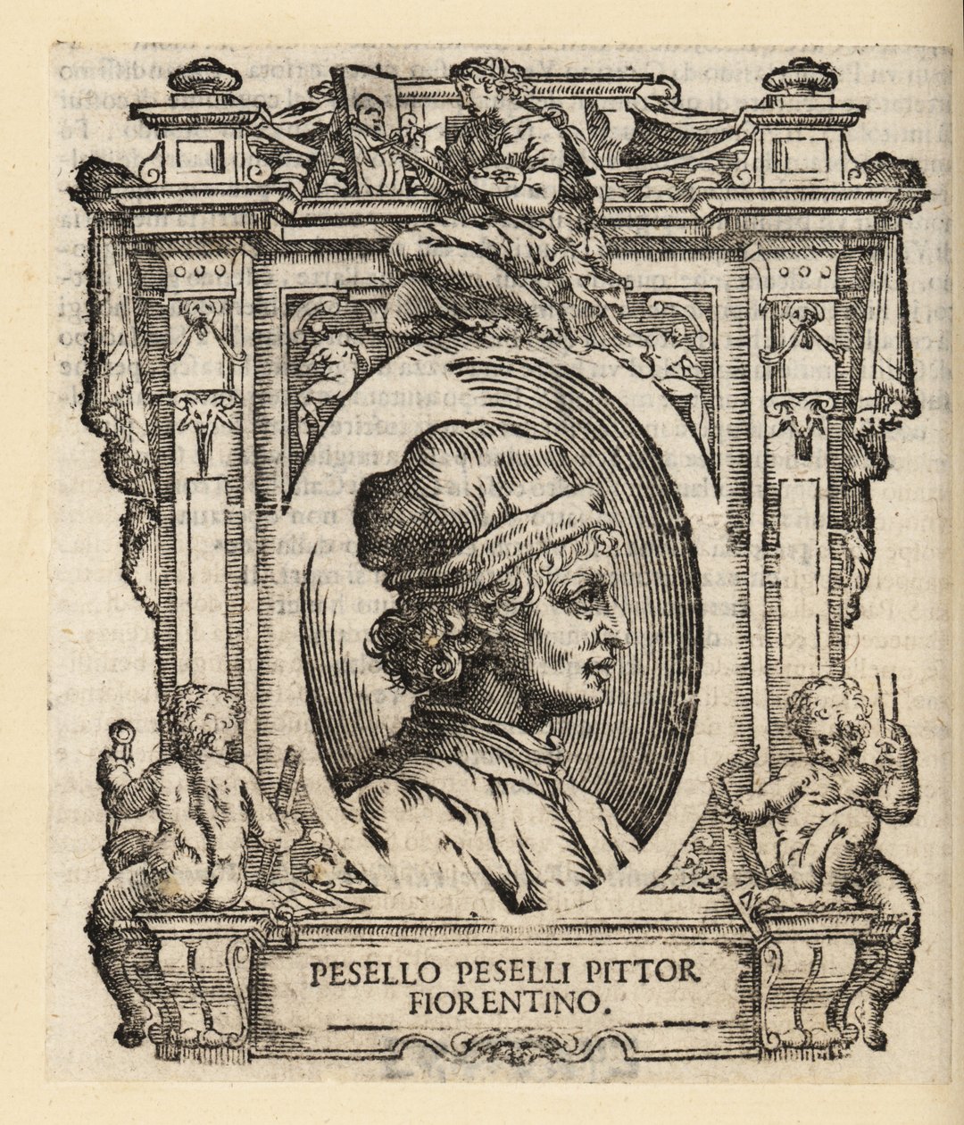 Portræt af Francesco Pesellino, italiensk maler fra Firenze af Italian School