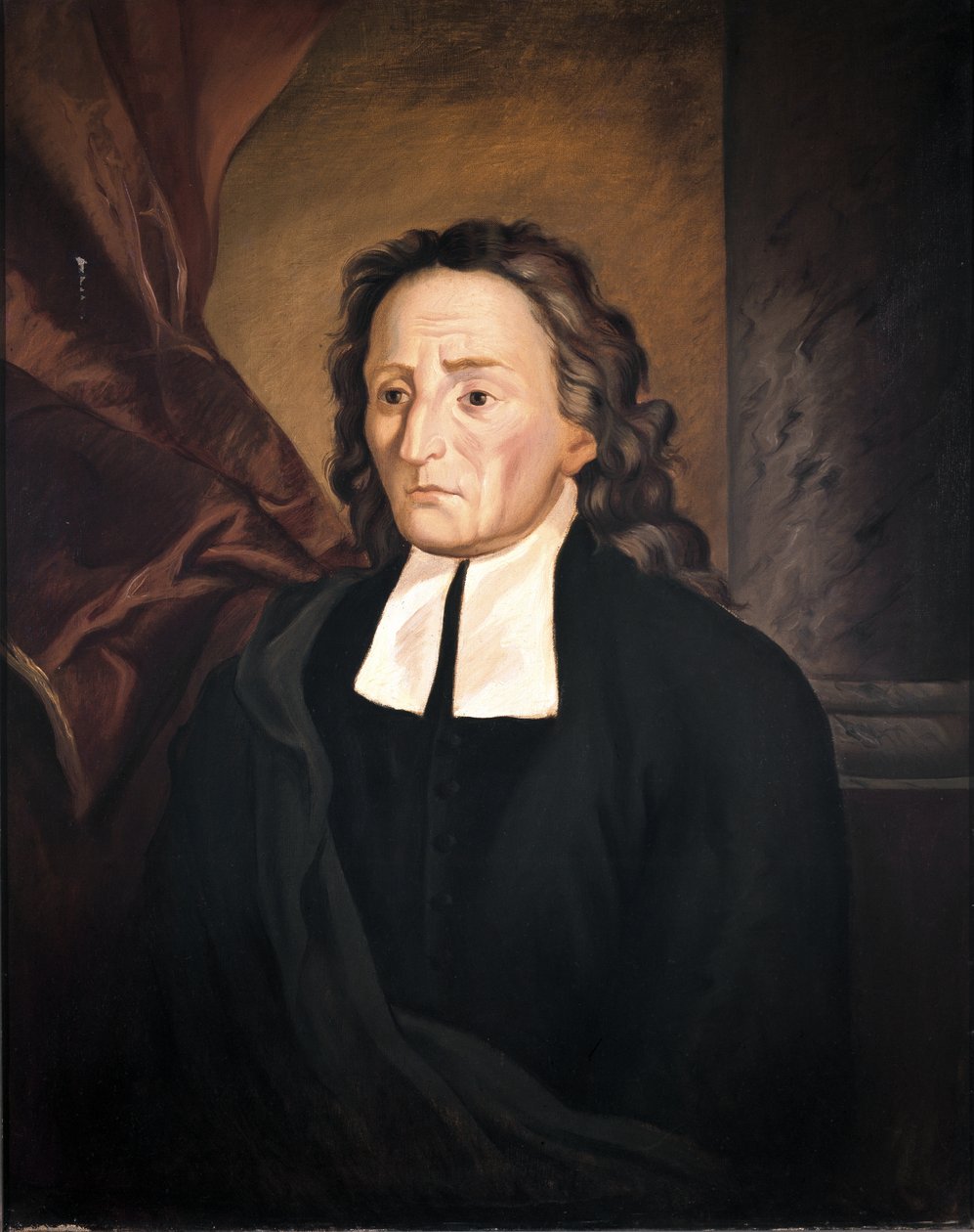 Portræt af Giambattista Vico, napolitansk filosof (oliemaleri) af Italian School