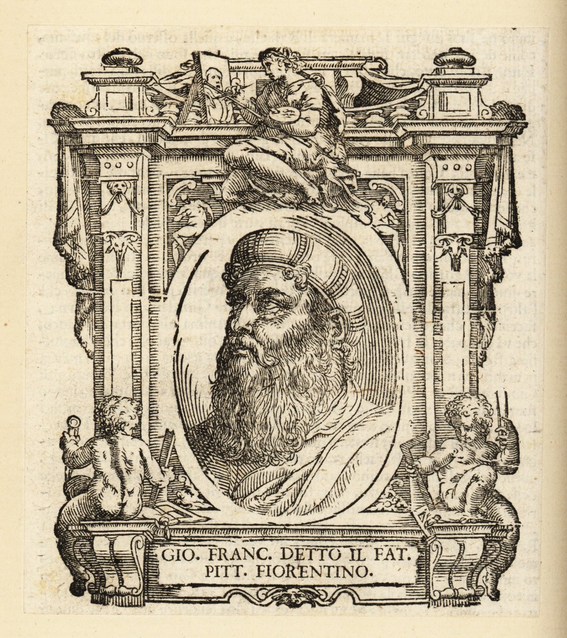 Portræt af Gianfrancesco Penni eller Giovan Francesco, il Fattore, italiensk maler, ca. 1488-1528 af Italian School