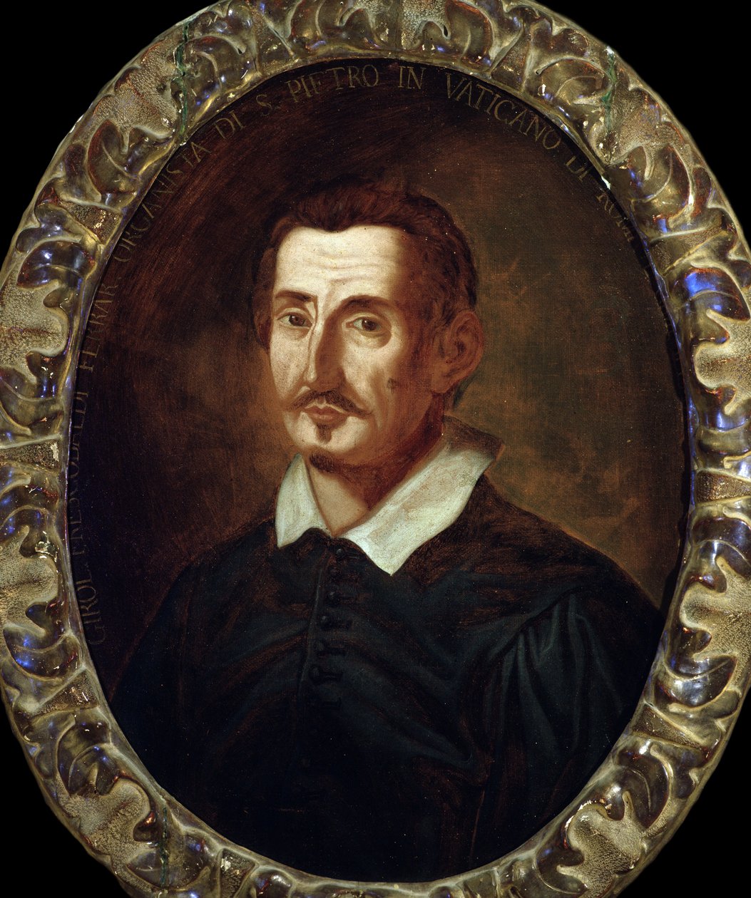 Portræt af Girolamo Frescobaldi (1583-1643) italiensk komponist af Italian School