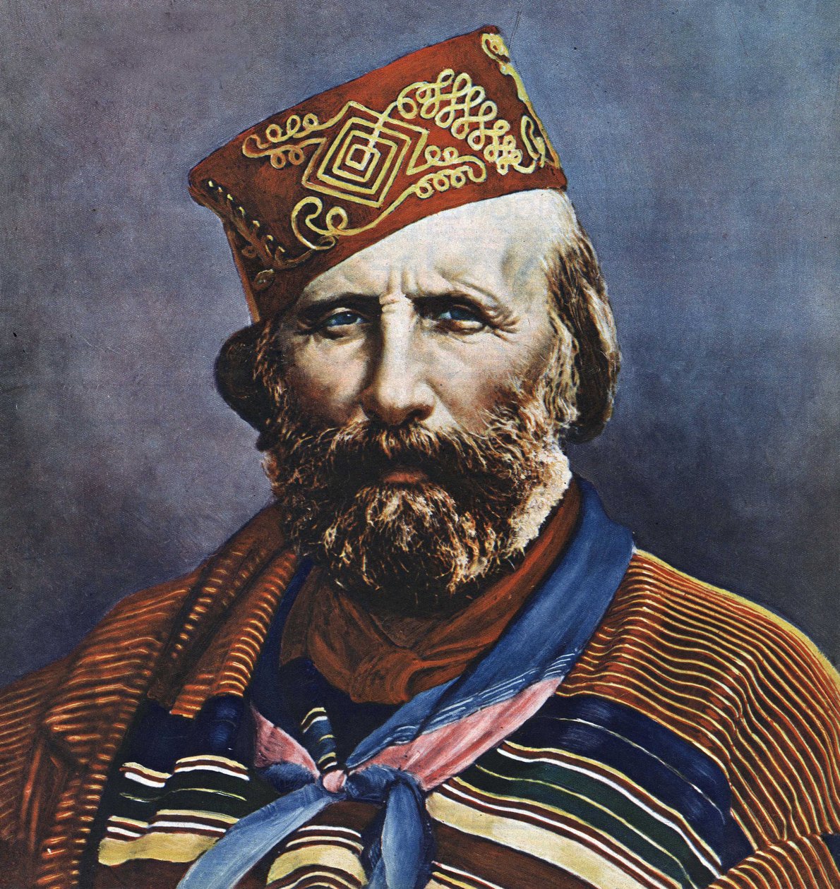 Portræt af Giuseppe Garibaldi (1807-1882), italiensk politiker. af Italian School