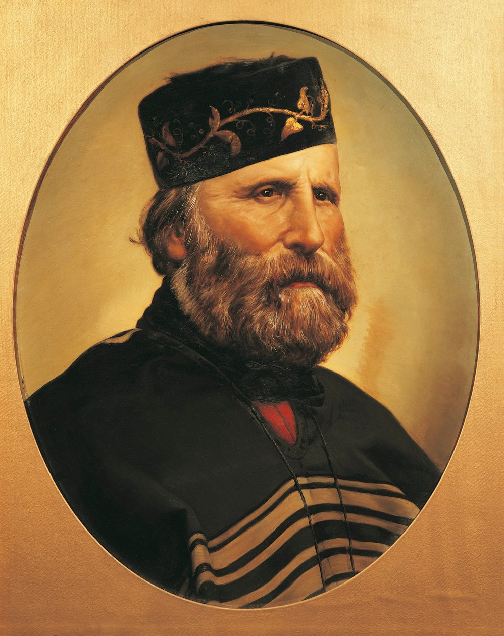 Giuseppe Garibaldin muotokuva, n. 1897 (öljy pahville) af Italian School