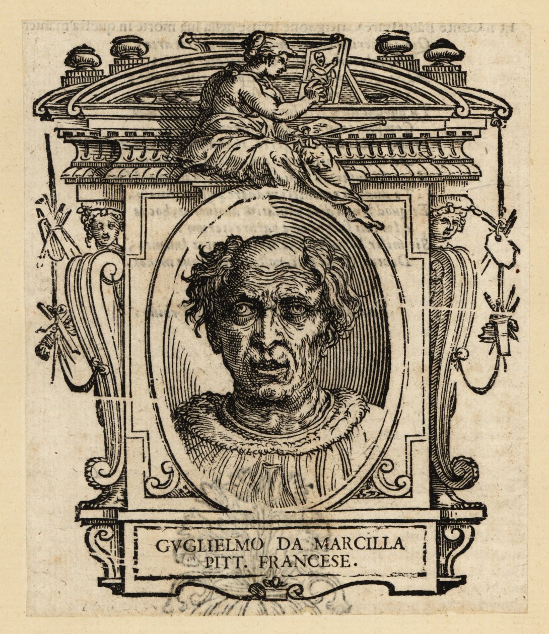 Portræt af Guillaume de Marcillat, fransk maler og glasmaler, ca. 1470-1529 af Italian School