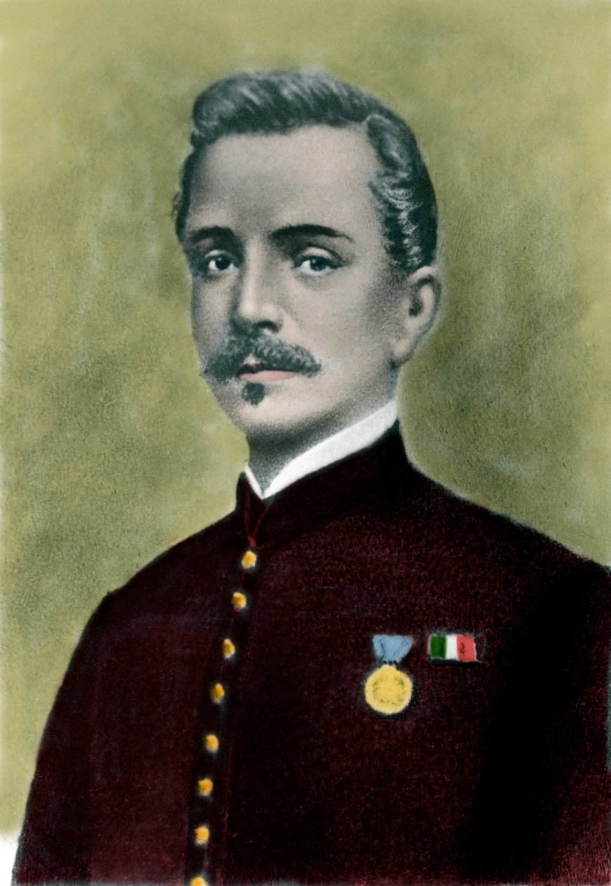 Portræt af Ippolito NIEVO (1831-61) italiensk forfatter og patriot. af Italian School