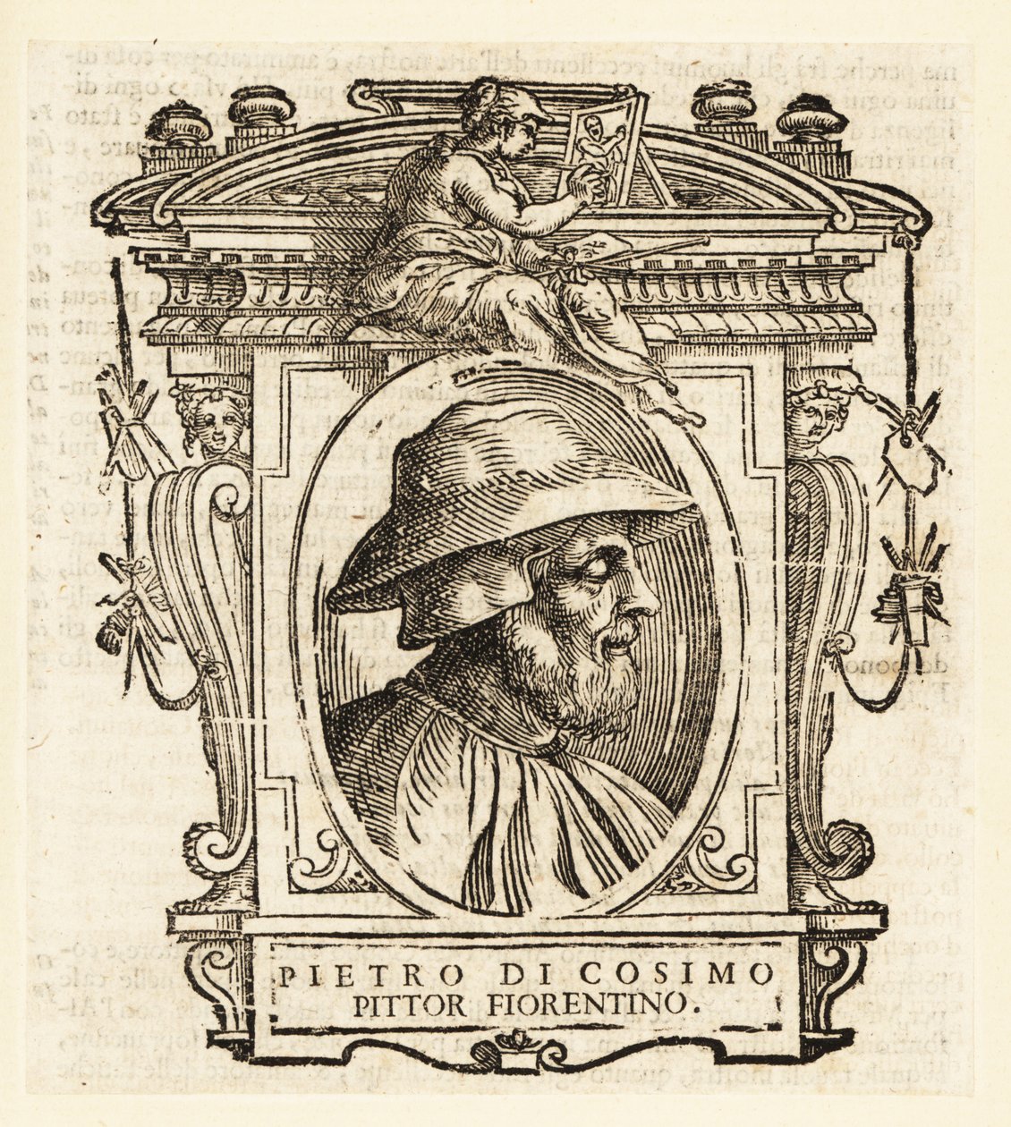 Portræt af Piero di Cosimo også kendt som Piero di Lorenzo, italiensk renæssancemaler fra Firenze af Italian School