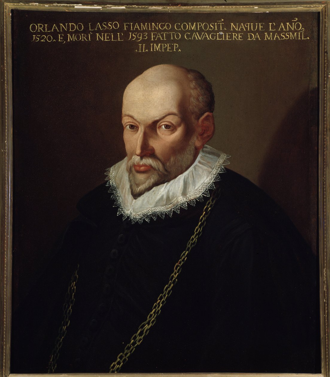 Portræt af Roland de Lassus (1532-1594) flamsk komponist af Italian School