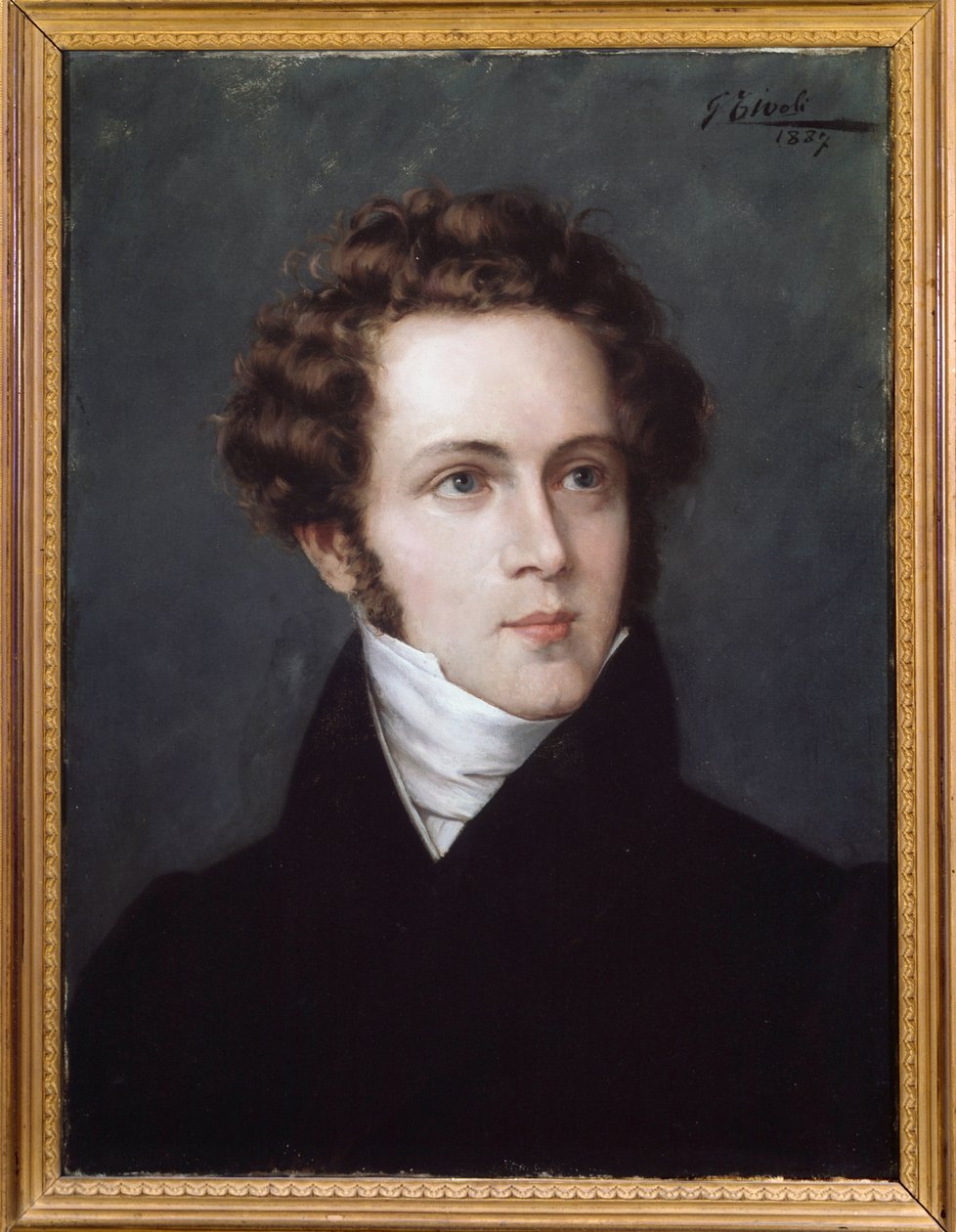 Portræt af Vincenzo Bellini (1801-1835) italiensk komponist af Italian School