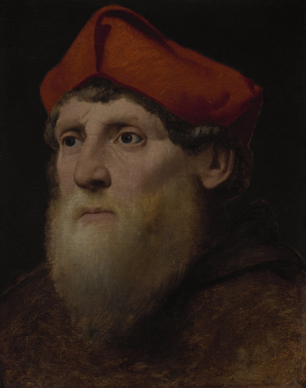 Portræt af en skægget prælat, ca. 1520-40 af Italian School