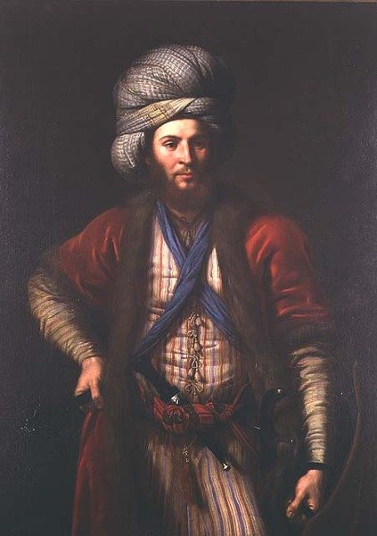 Portræt af en ungarsk kriger, florentinsk skole, ca. 1650 af Italian School