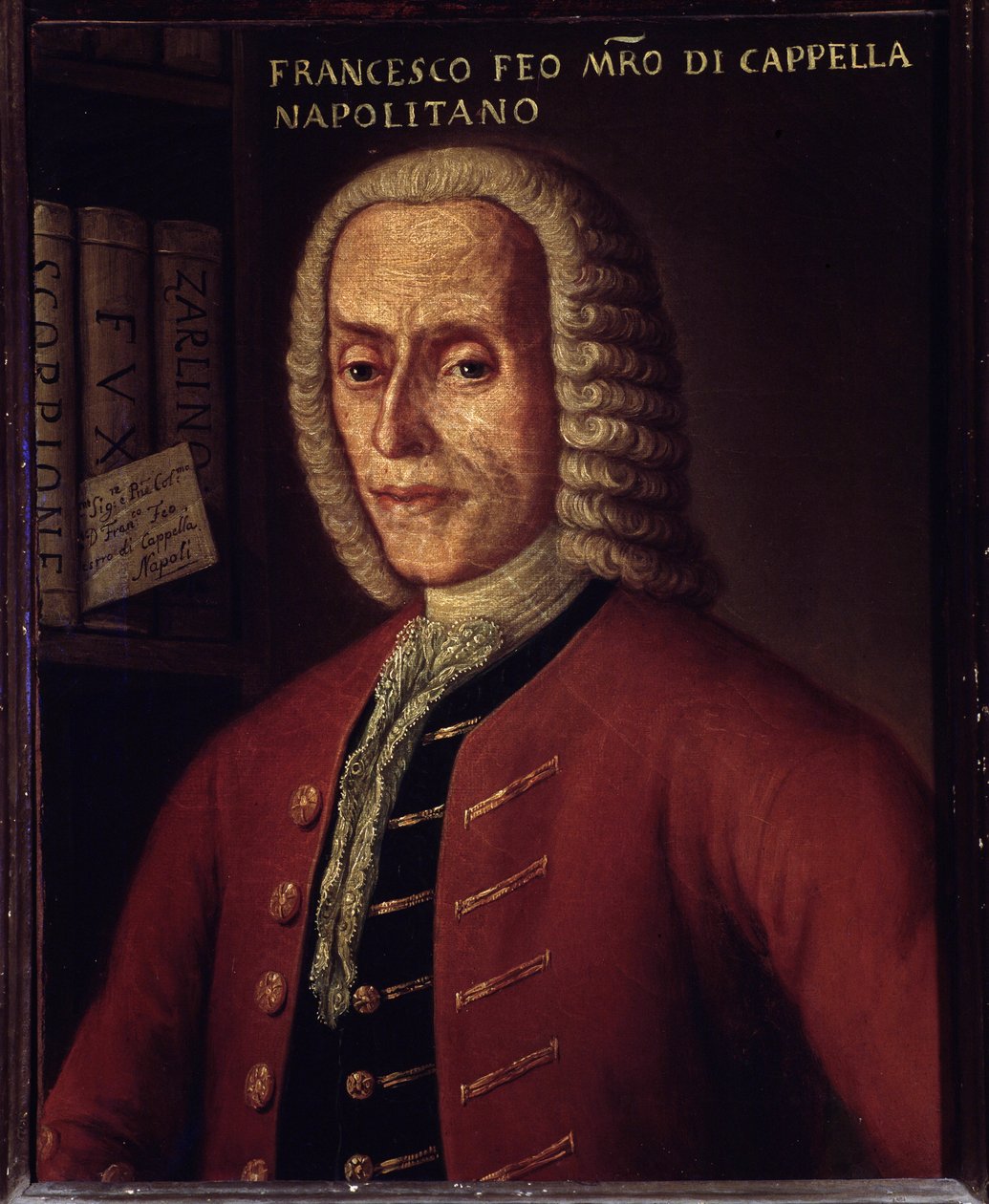 Portræt af den italienske komponist Francesco Feo (1691-1761) af Italian School