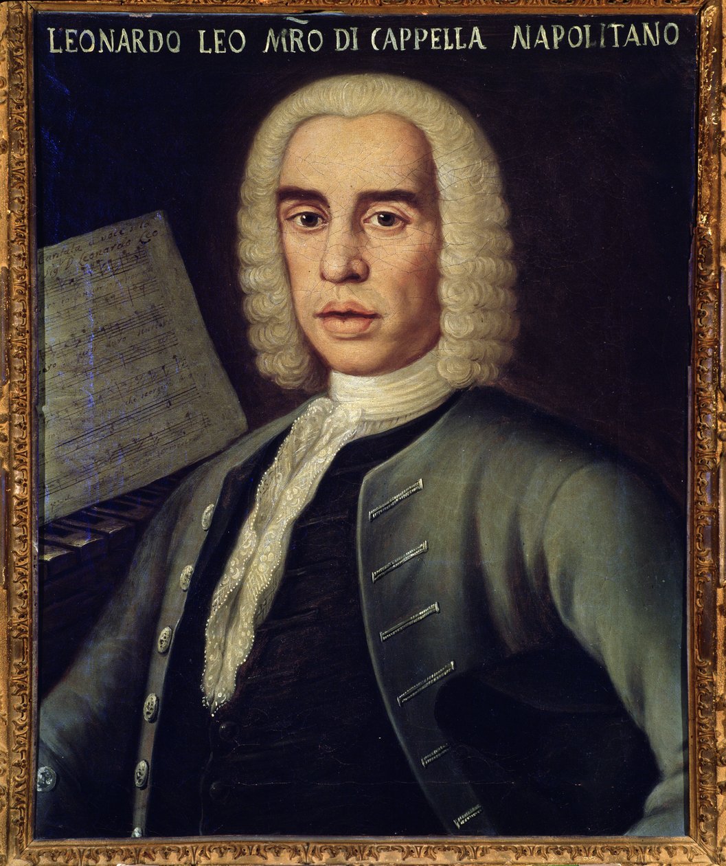 Portræt af den italienske komponist Leo Leonardo (1694-1744) af Italian School