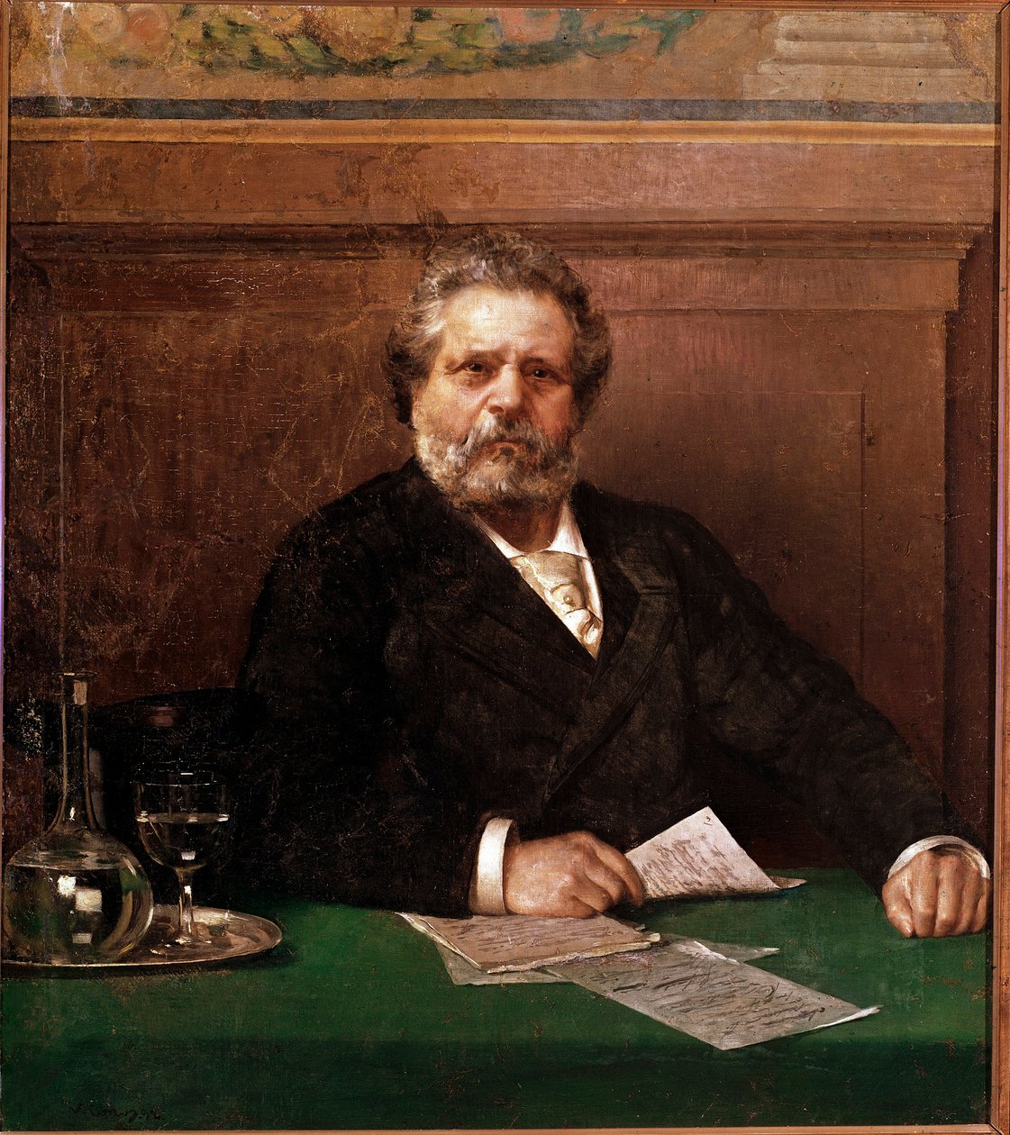 Portræt af den italienske digter Giosue Carducci (1835-1907) Anonymt maleri. Slutningen af det 19. århundrede Bologna, Casa Carducci - Portræt af den italienske digter Giosue Carducci 1835-1907. Anonymt maleri, slutningen af det 19. århundrede, Casa Carduc af Italian School