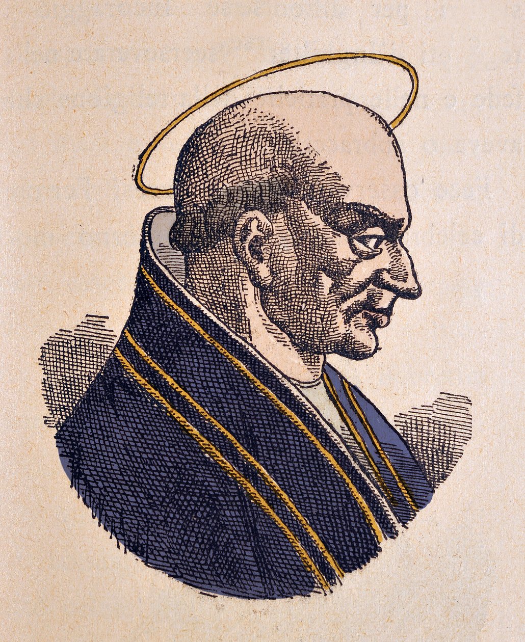Portræt af paven Adeodat eller Dieudonne Ier (615-618) af Italian School