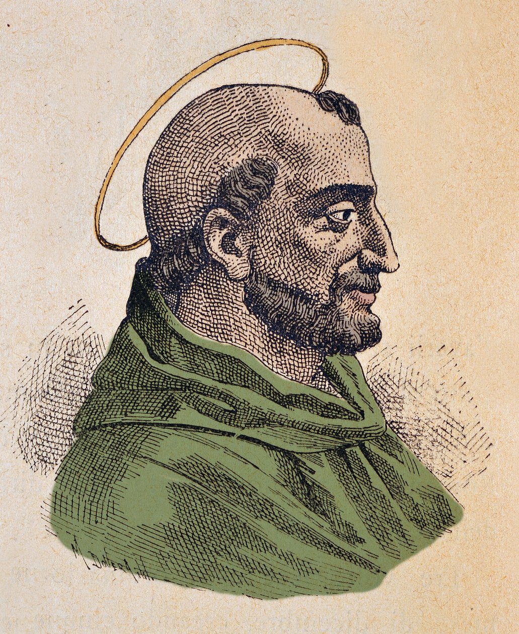 Portræt af paven Anicet (Anicetus eller Aniceto) (ca. 155-166) af Italian School