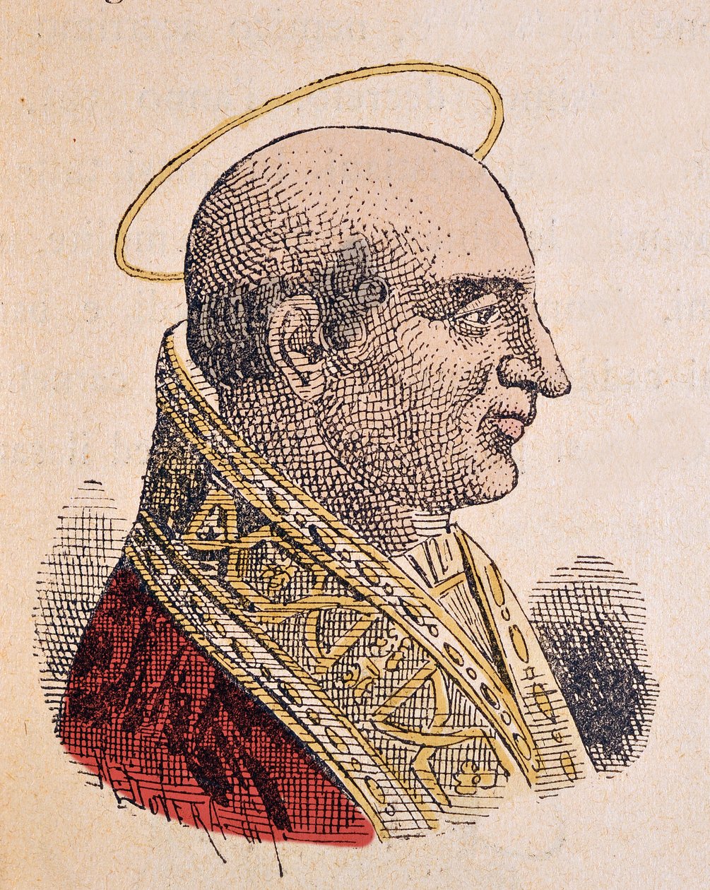 Portræt af paven Eutychian (275-293) af Italian School