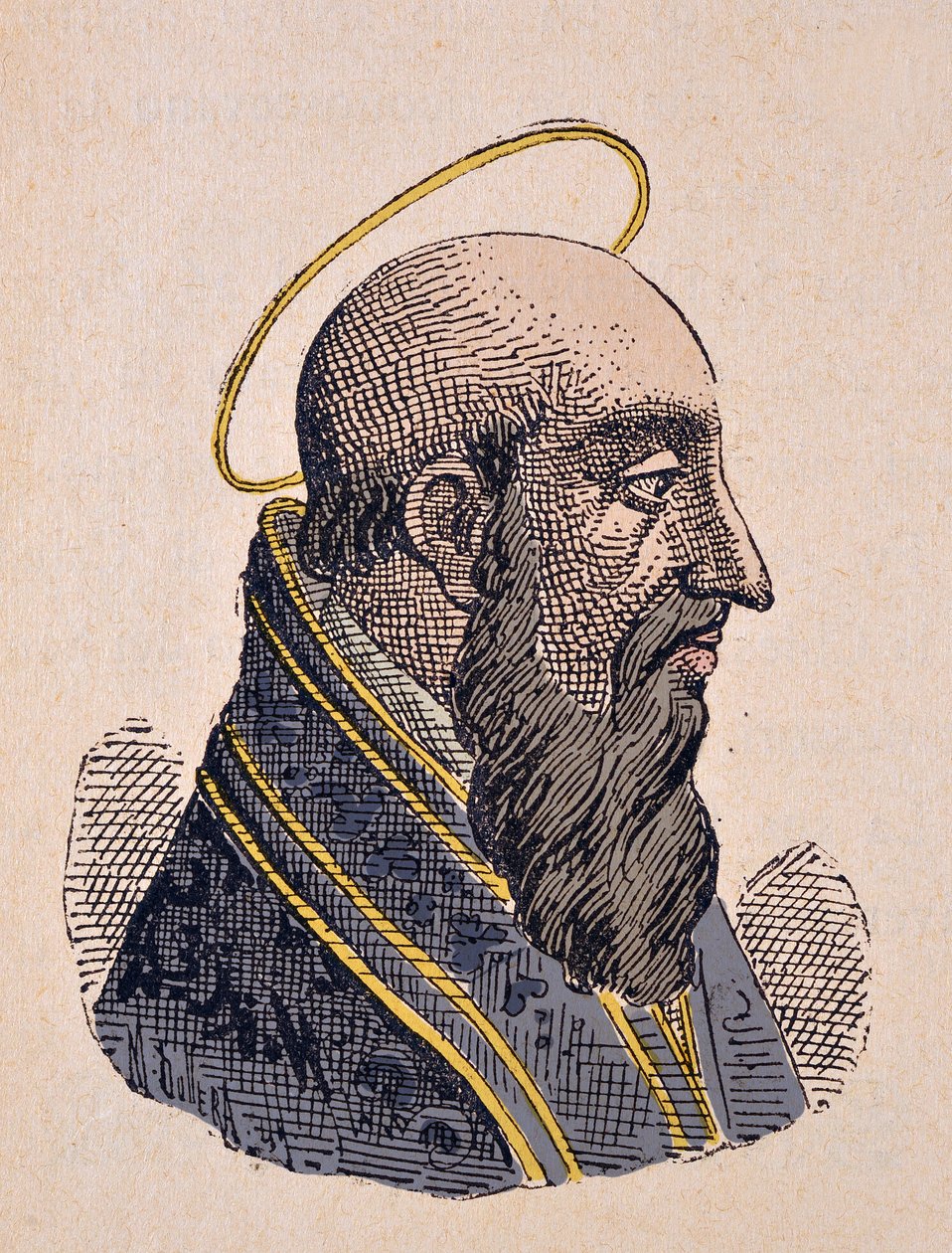 Portræt af paven Felix Ier (Felice I) (269-274) af Italian School