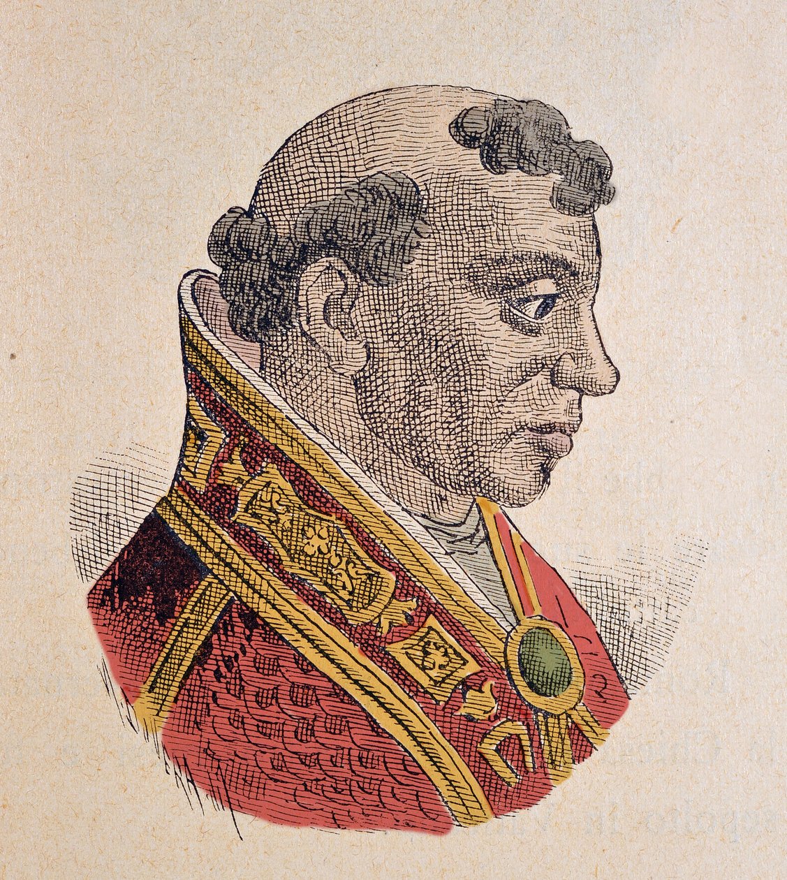 Portræt af paven Formose (Formoso, Formosus) (891-896) af Italian School