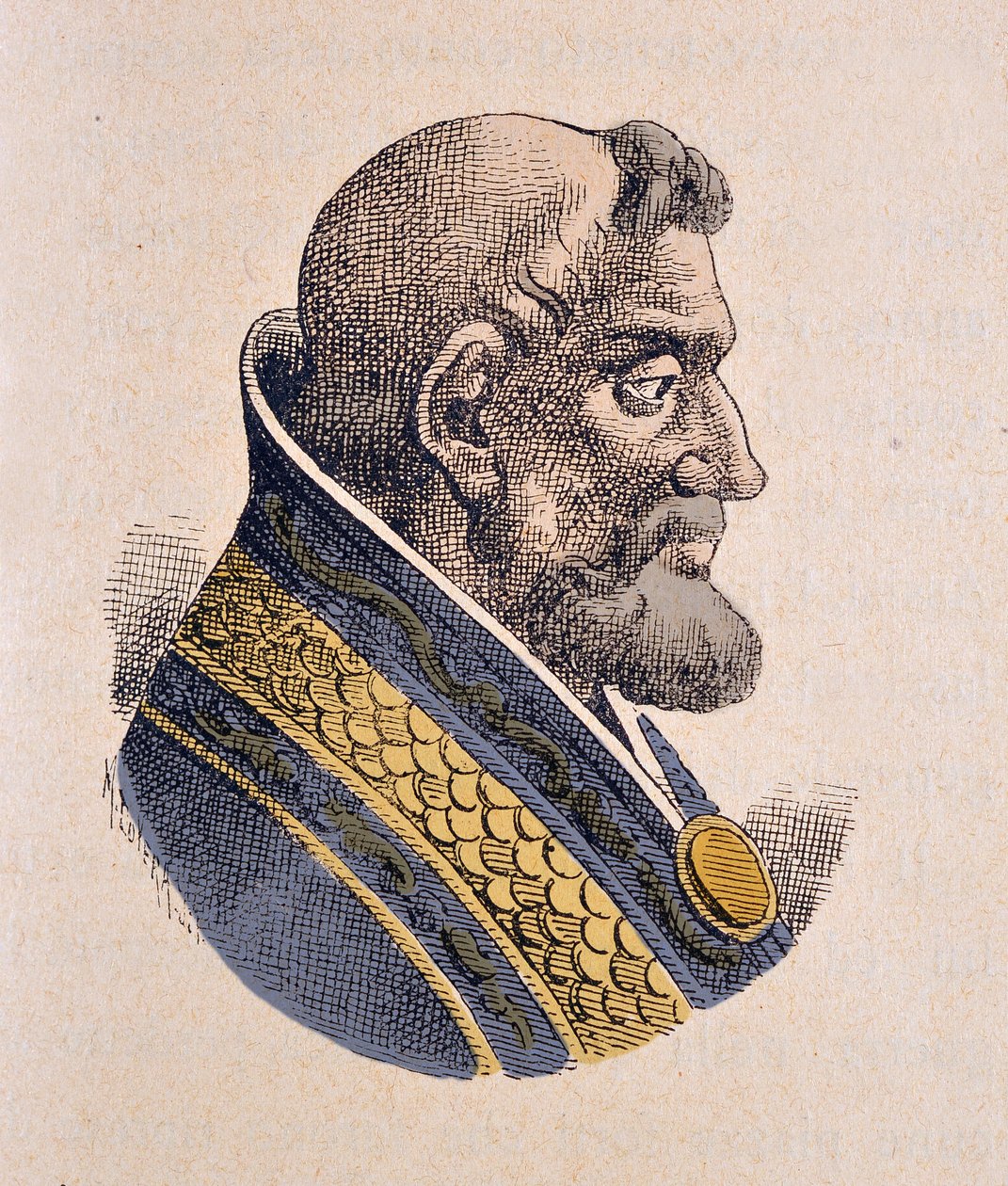 Portræt af paven Honorius III (Onorio) (1213-1227) af Italian School