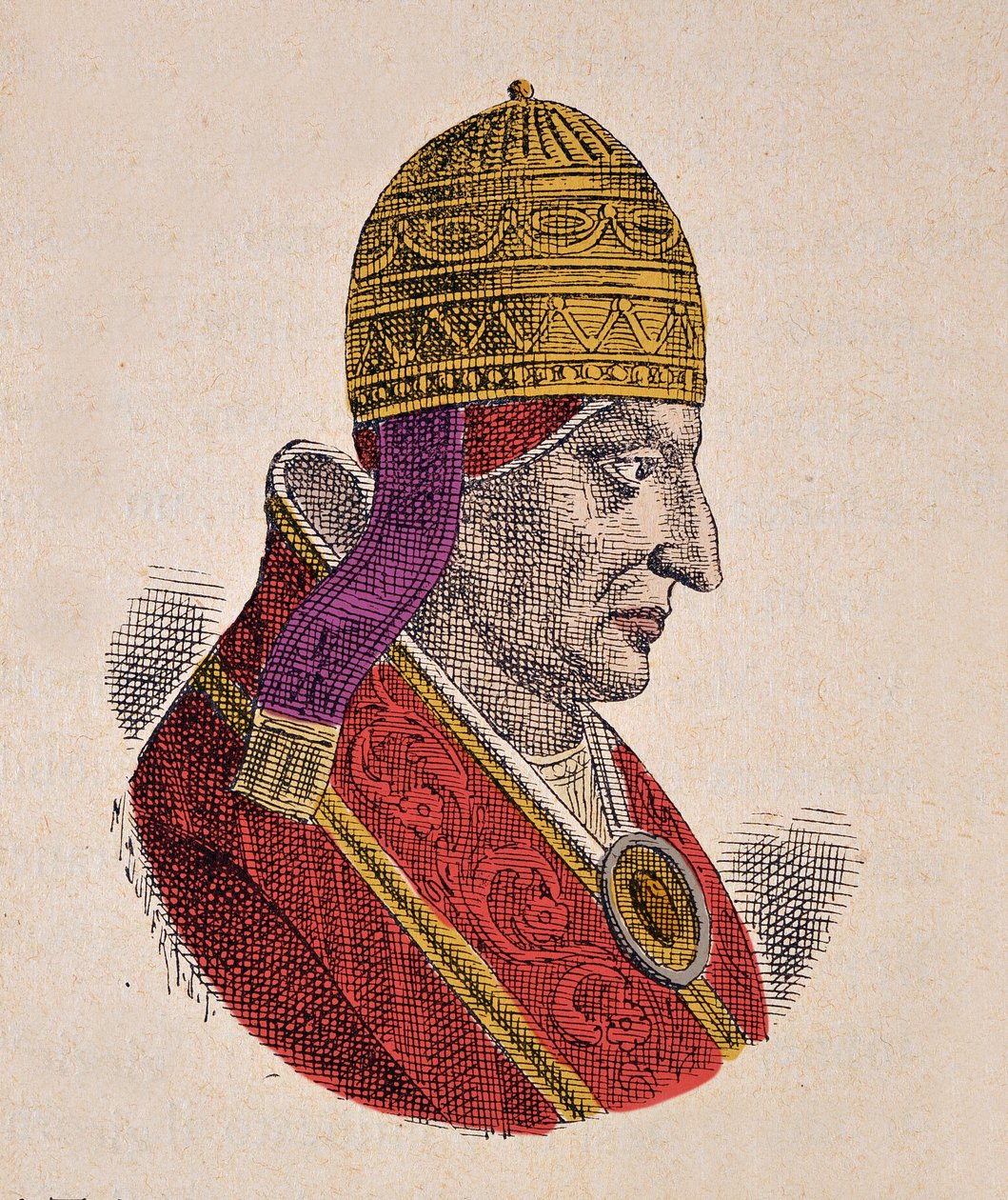 Portræt af paven Innocentius III (Innocenzo, Innocentius) (1198-1216) af Italian School