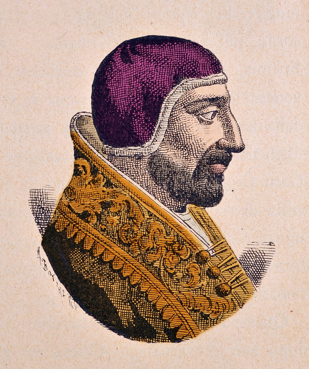 Portræt af paven Innocentius VI (Innocenzo, Innocentius) (1352-1362) af Italian School
