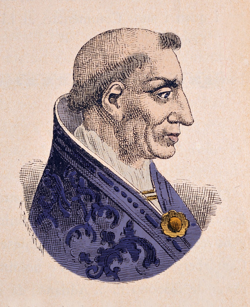Portræt af paven Innocentius V (Innocenzo, Innocentius) (1276) af Italian School