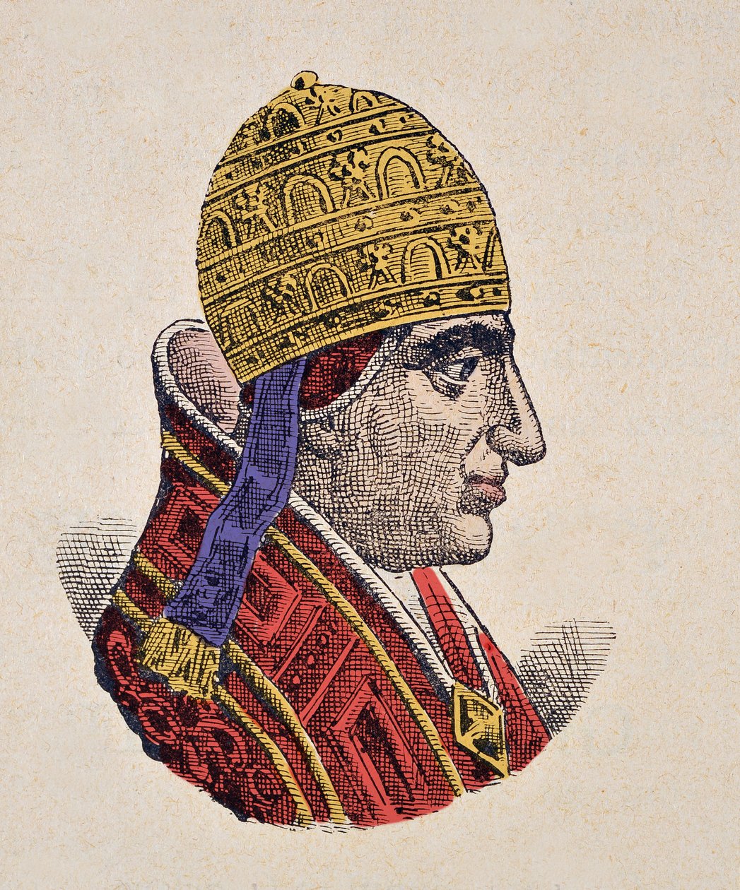 Portræt af pave Johannes XXII (Giovanni, Ioannes) (1316-1334) af Italian School