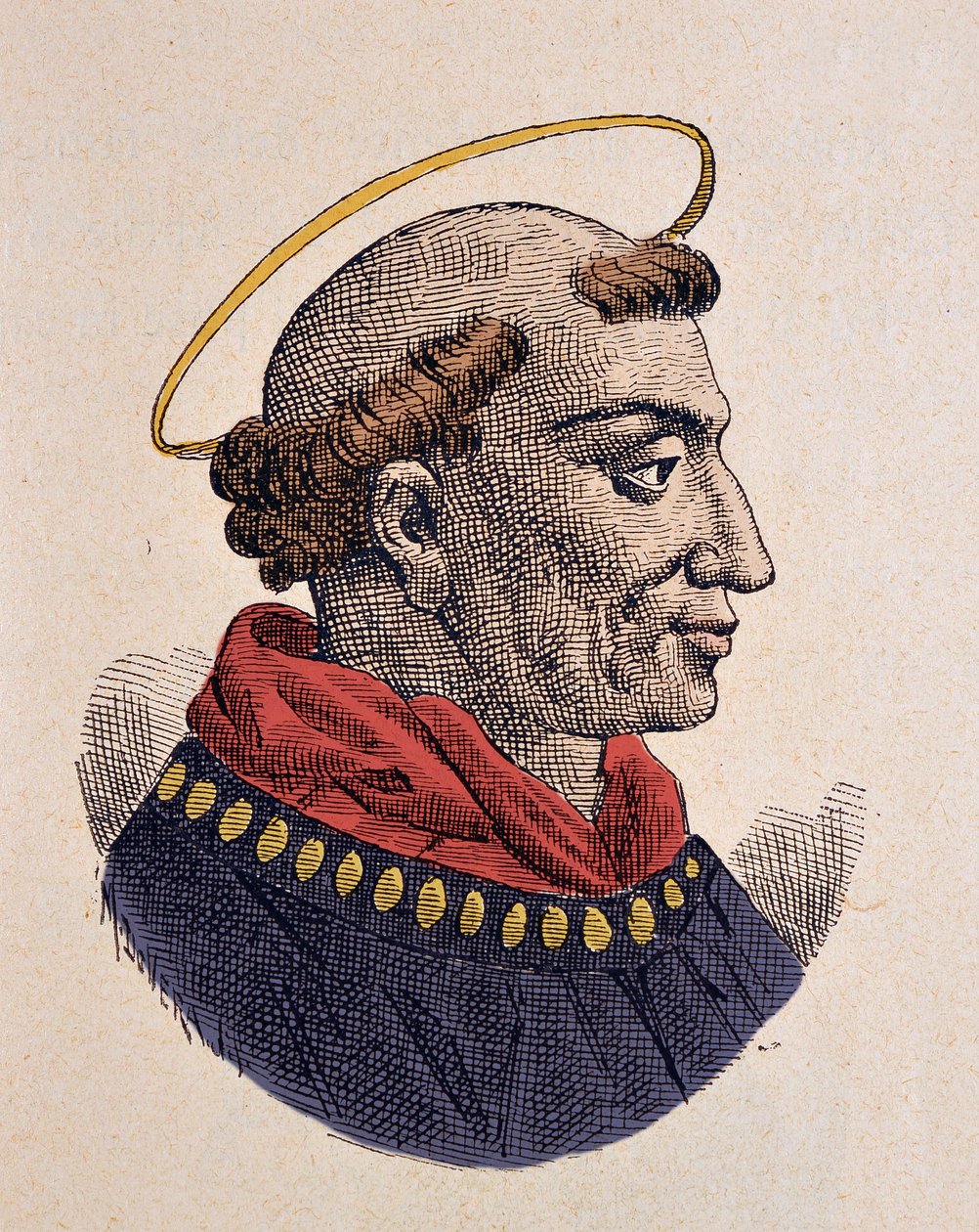Portræt af pave Leon IV (Leo, Leone) (847-855) af Italian School