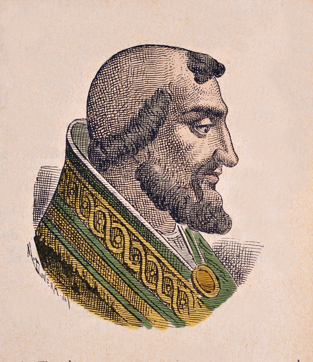 Portræt af paven Leon IX (Leo, Leone) (1049-1054) af Italian School