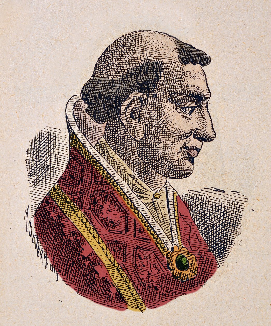 Portræt af pave Leon VI (Leo eller leone) (928-929) af Italian School