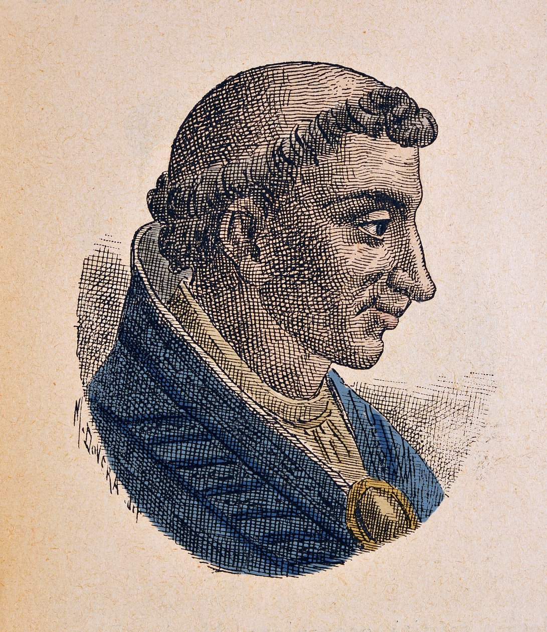 Portræt af paven Leon V (Leo eller leone) (903) af Italian School