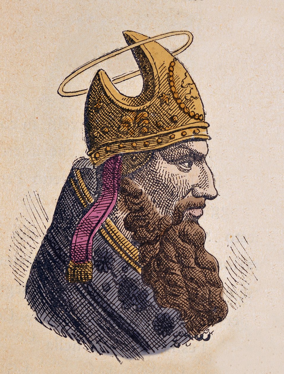 Portræt af paven Marc (Mark eller Marcus eller Marco) (335-336) af Italian School