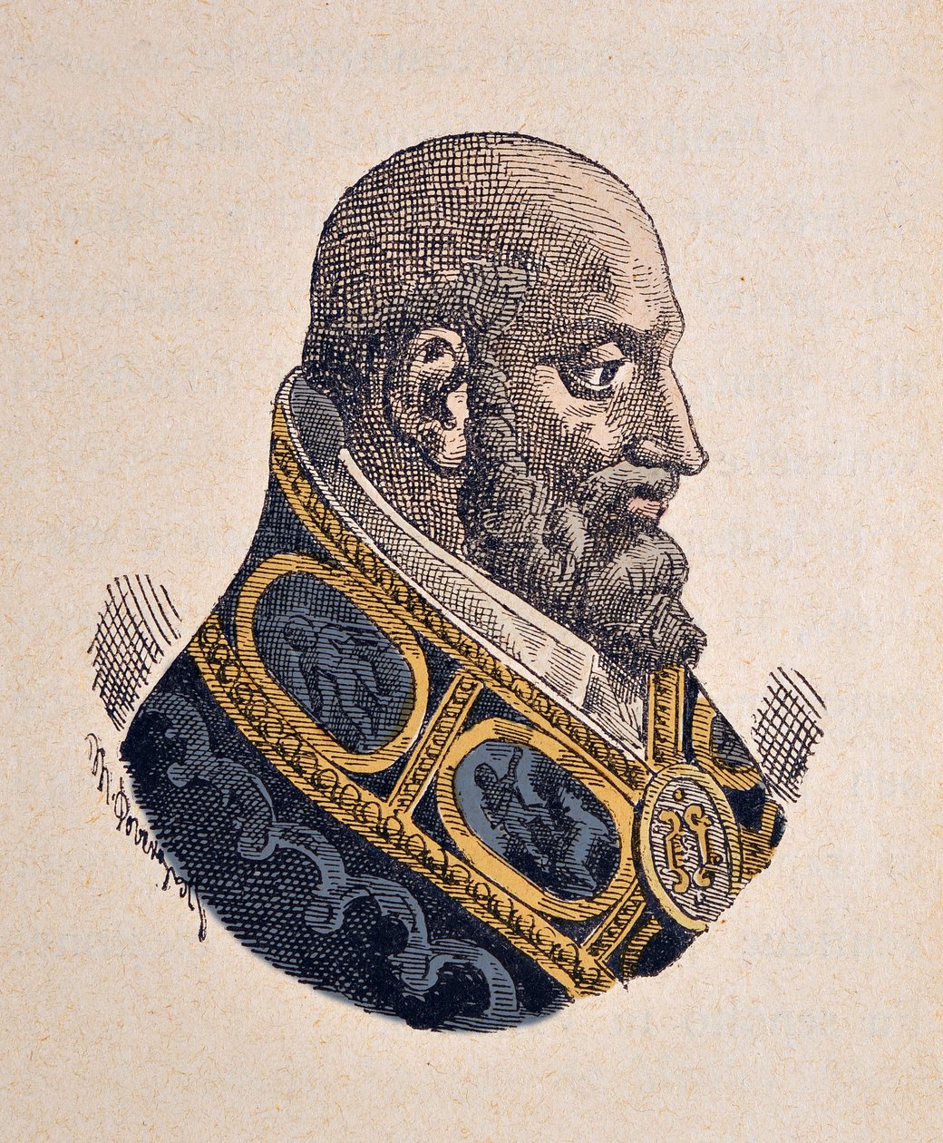 Portræt af paven Marcel II (Marcellus eller Marcello) (1555) af Italian School