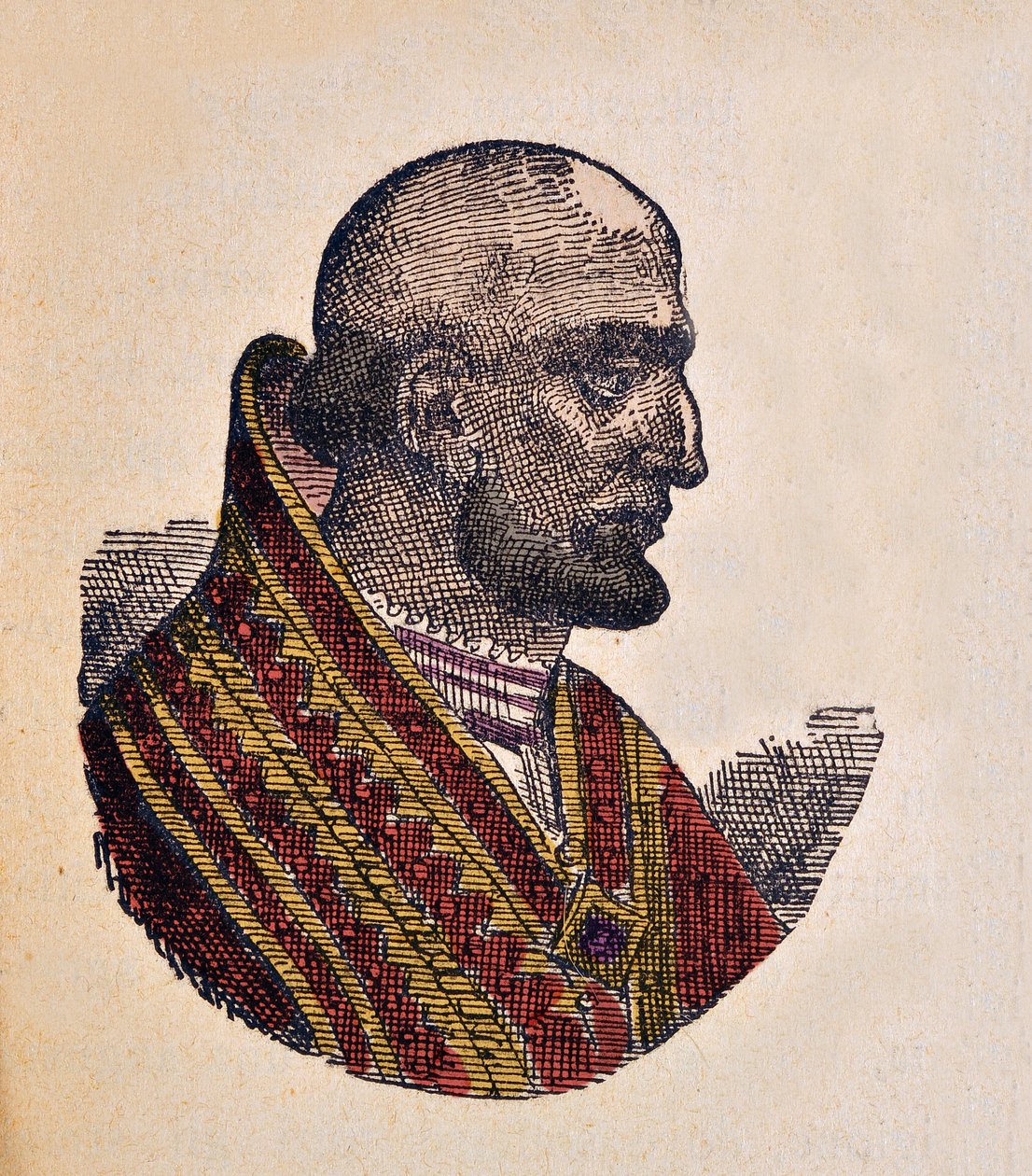 Portræt af paven Theodore Ier (Theodorus eller Teodoro) (642-649) af Italian School