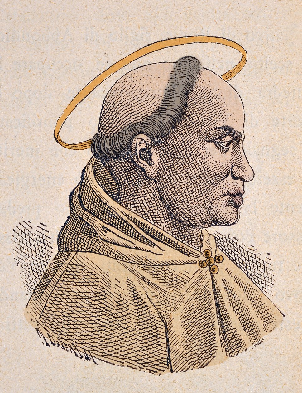 Portræt af paven Victor (Vittore) Ier (ca. 189-199) af Italian School
