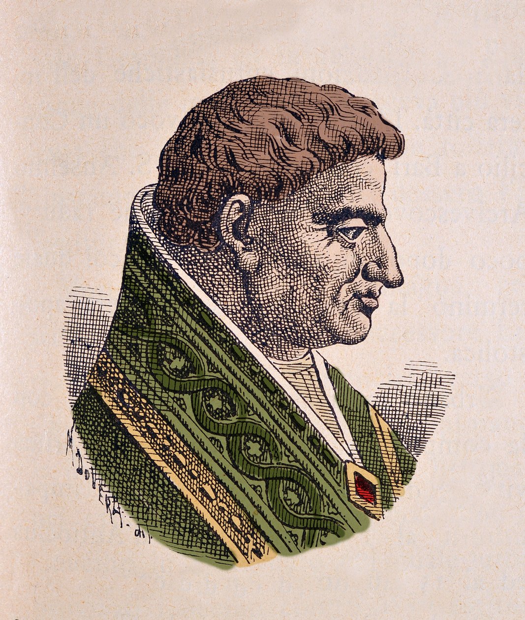 Portræt af paven Victor II (Vittore) (1086-1087) af Italian School
