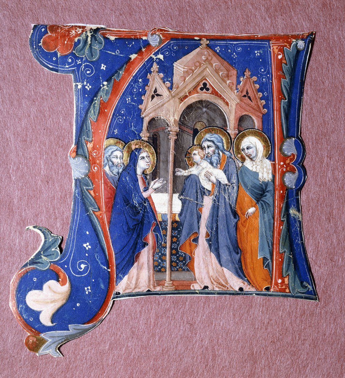 Præsentation af Kristus i templet, ca. 1340 af Italian School