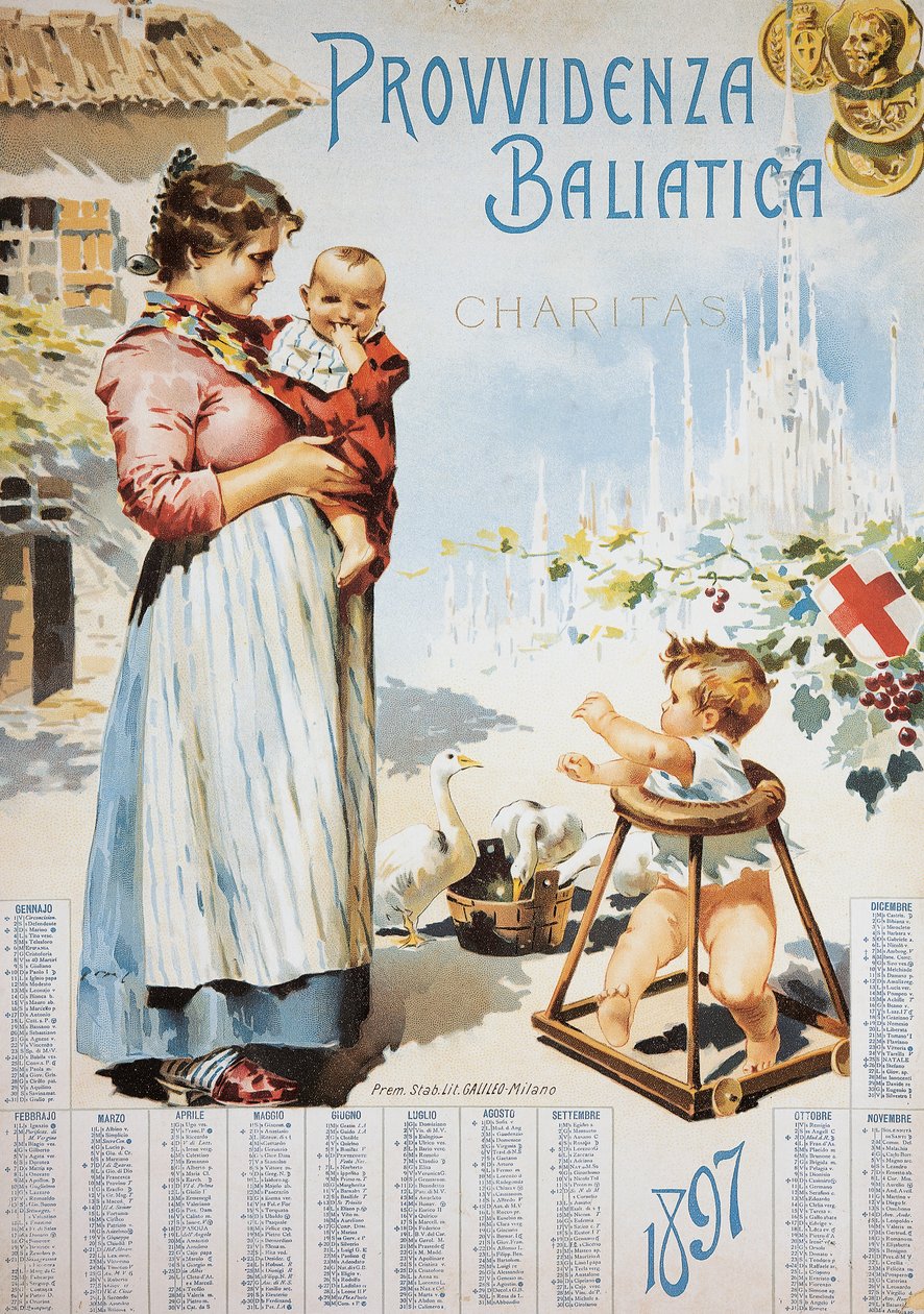 Assistance til sygeplejersker, Charitas, kalender af Italian School