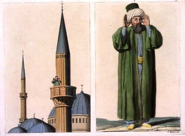 Offentlig muezzin og detaljer, plade 37 fra del III, bind I af 