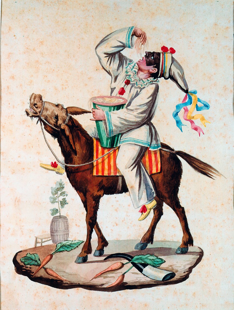 Pulcinella (Polichinelle) karakter af commedia dell