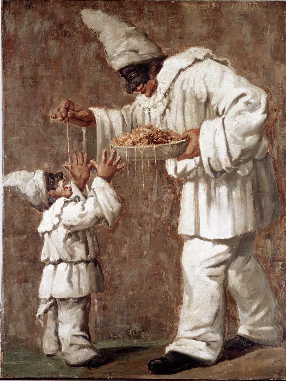 Pulcinella (polichinelle) karakter af commedia dell