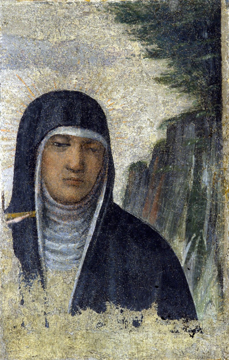 St. Claire. Grundlægger af Clareordenen (se Assisi af Italian School