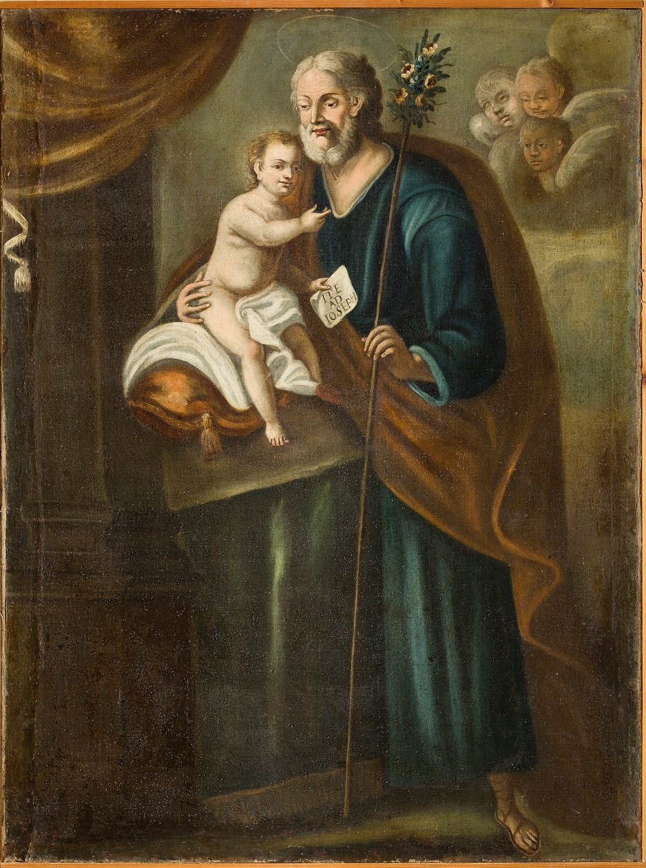 Sankt Joseph, første halvdel af det 18. århundrede (olie på lærred) af Italian School