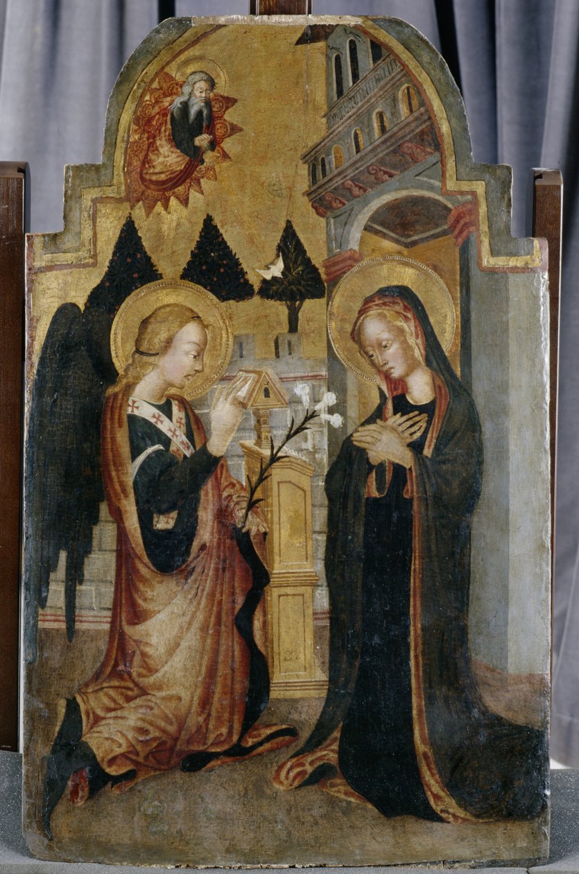 Bebudelsen, ca. 1430-40 (tempera på poppeltræ) af Italian School