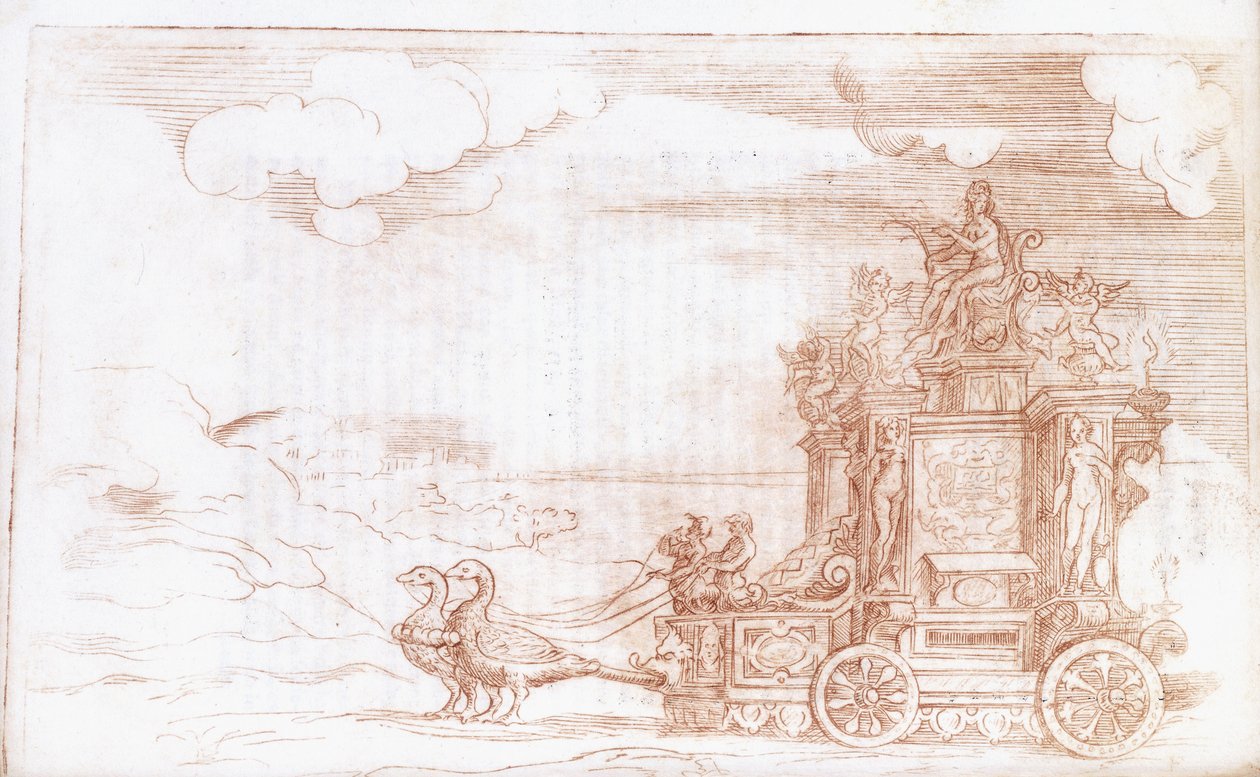 The Chariot of Venus, 1579dani af Italian School