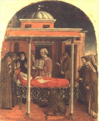 Begravelsen af St. Jerome, Ferrarese Skole af Italian School